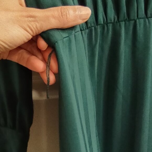 ModCloth Classy Announcement A-Line Dress Green Size 14 Midi - Picture 7 of 10